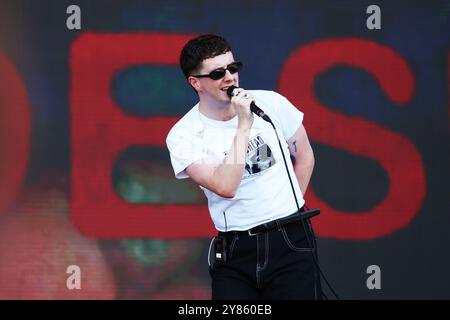 Il cantante scozzese Joesef si esibisce allo Sziget Festival l'11 agosto 2024 Foto Stock