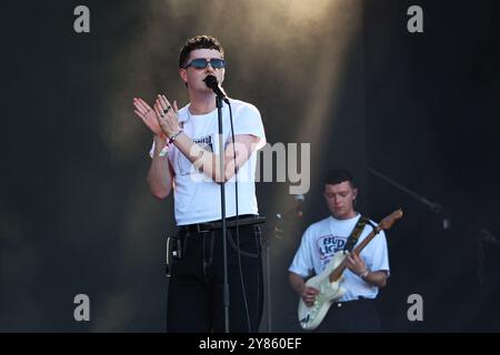 Il cantante scozzese Joesef si esibisce allo Sziget Festival l'11 agosto 2024 Foto Stock