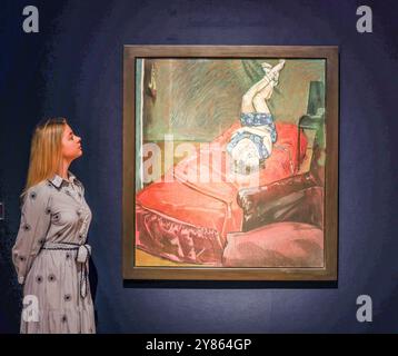 Christies Londra, Regno Unito. 3 ottobre 2024. Paula Rego, senza titolo no 7, Est £1.200.000-1.800.000Paul Quezada Neiman/Alamy Live News Foto Stock