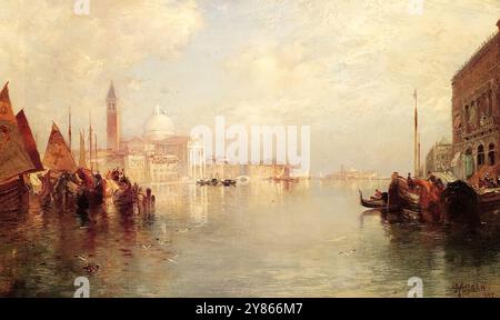 thomas moran - il Canal grande Foto Stock