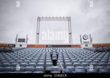 Vista generale della Western Terrace all'Headingley Stadium, Leeds, West Yorkshire, Regno Unito. Foto Stock