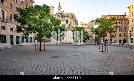 Roma, Italia, città di Roma in Piazza di San Silvestro, solo editoriale. Foto Stock