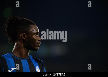 GELSENKIRCHEN, GERMANIA - 2 OTTOBRE 2024: Odilon Kossounou la partita di UEFA Champions League tra FC Shakhtar Donetsk e Atalanta BC Bergamo alla Veltins Arena Foto Stock