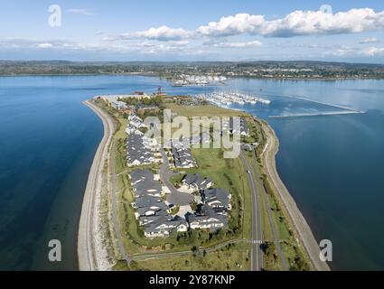 Veduta aerea di Semiahmoo, Washington Foto Stock