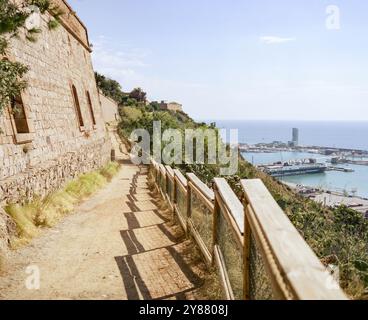 Castello di Montjuic, Barcellona, Spagna, Europa. Foto Stock