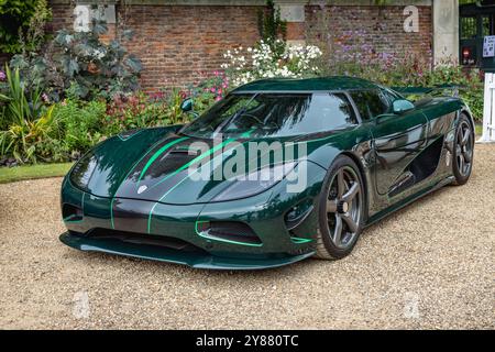 Koenigsegg Regera S, Concours of Elegance 2024, Hampton Court Palace, Londra, Regno Unito. Foto Stock