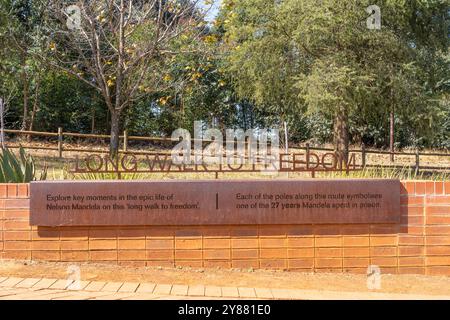 Howick, Sud Africa - 25 agosto 2022: Sito di cattura di Nelson Mandela Foto Stock