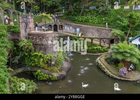 Monte Palace Tropical Garden, Funchal, Madeira, Portogallo Foto Stock