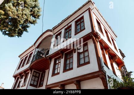 Vista sulla strada da Tirilye, ex Zeytinbagi, un villaggio ben conservato vicino a Mudanya nella provincia di Bursa, Turkiye. Foto Stock