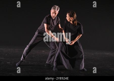 Madrid, Spagna. 3 ottobre 2024. Dancelab Berlin danzatori presentano IL CAST - Woyzeck al Teatro del Canal di Madrid 3 ottobre 2024 Spagna Credit: SIPA USA/Alamy Live News Foto Stock