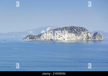 Isola Marathonisi a Zante, Grecia, Europa Foto Stock