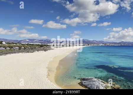 Spiaggia di Agios Prokopios nell'isola di Naxos, Grecia, Europa Foto Stock