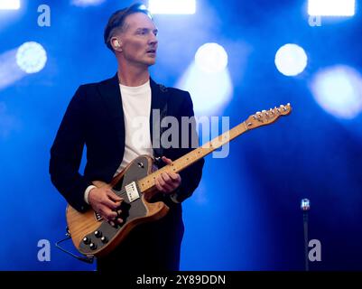 The Feeling si esibisce al Carfest 2024 Laverstoke Park Farm il 23 agosto 2024 a Whitchurch, Hampshire. Foto di Michael palmer con: The Feeling Where: Southsea, Regno Unito quando: 01 set 2024 credito: WENN Foto Stock