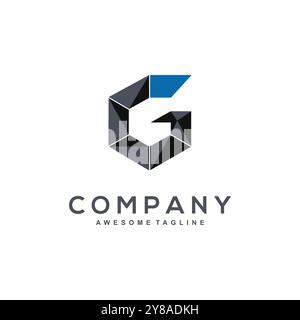 Logo Letter G per le aziende Illustrazione Vettoriale