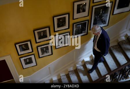 Londra, Regno Unito. 7 luglio 2022. Immagine © Boris Johnson Unleashed Book Pictures con licenza. 07/07/2022. Londra, Regno Unito. Le dimissioni del primo Ministro Boris Johnson. Il primo ministro Boris Johnson si dimette il 7 luglio 2022 dopo che i parlamentari lo hanno costretto a ritirarsi ritirando il loro sostegno a Boris Johnson, non lasciandogli quindi altra scelta se non quella di dimettersi e forzare un concorso di leadership del Partito Conservatore Picture by Credit: andrew parsons/Alamy Live News Foto Stock