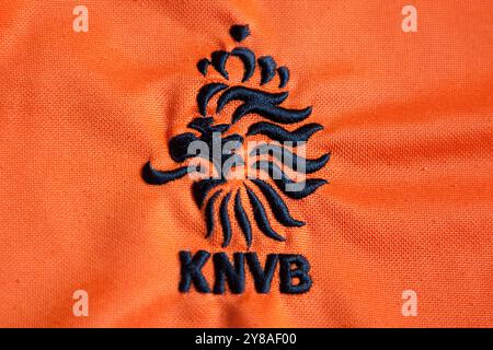 Distintivo Royal Dutch Football Association Emblem - Koninklijke Nederlandse Voetbalbond Foto Stock