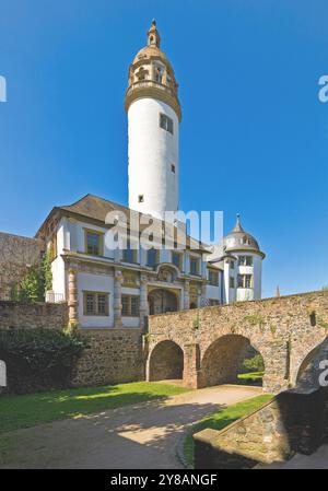 Castello di Hoechst (vecchio castello di Hoechst) a Francoforte-Hoechst, Germania, Assia, Francoforte sul meno Foto Stock