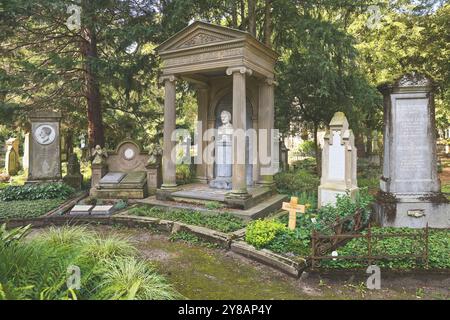 Cimitero di Bonn, tombe, Germania, Renania settentrionale-Vestfalia, Bonn Foto Stock