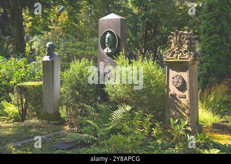 Cimitero di Bonn, tombe, Germania, Renania settentrionale-Vestfalia, Bonn Foto Stock