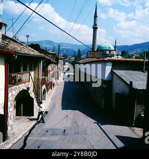 Blick in die Altstadt von Sarajevo, Bosnien, Jugoslawien um 1981. 90010001149 Foto Stock