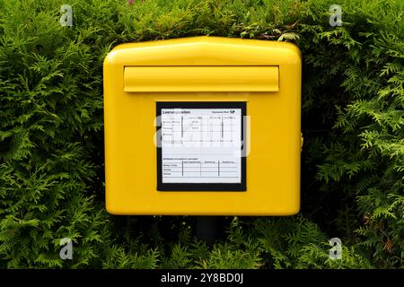 Deutsche Post Mailbox, Postkasten der Deutschen Post Foto Stock