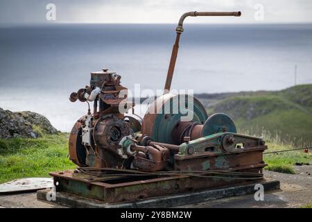 Faro di Neist Point, Isola di Syke, Scozia, Regno Unito Foto Stock