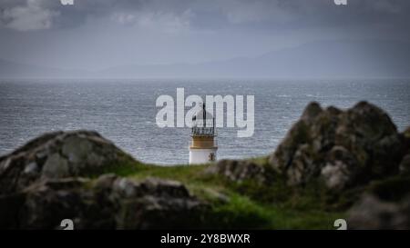 Faro di Neist Point, Isola di Syke, Scozia, Regno Unito Foto Stock