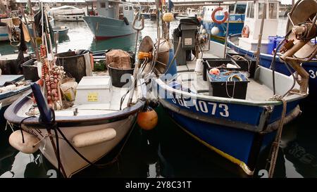 ITALIA LES CINQ TERRES BALLADE ENTRE CAMOGLIA E LEVANTO VIA MONTARETTO & BONASSALA Foto Stock