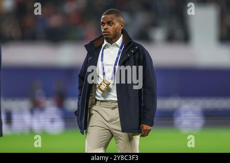 Lipsia, Germania. 2 ottobre 2024. 02.10.2024, Fussball, Saison 2024/2025, Champions League, 2. Spieltag, RB Lipsia - Juventus Torino, Pierre Kalulu (Juventus Torino) foto: Tim Rehbein/RHR-FOTO/dpa/Alamy Live News Foto Stock