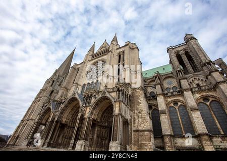 Cattedrale di Notre Dame de Chartres, Francia Foto Stock