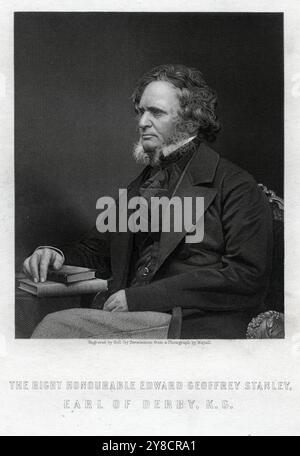 John Jabez Mayall - Edward Smith Stanley, XIV conte di Derby, 1861 Foto Stock