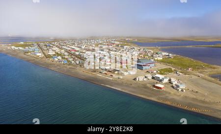 La più grande città del North Slope Borough nello stato americano dell'Alaska e si trova a nord del Circolo polare Artico. È una delle più nordest della pubblica Foto Stock