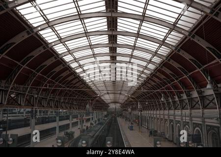 Stazione di Londra paddington e città di Londra, Leadenhall Market dettagli architettonici Foto Stock