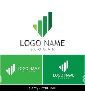 Vettore modello logo professionale Business Finance Illustrazione Vettoriale