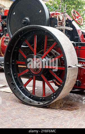 Motore di trazione Aveling e Porter. Blackburn Heritage Weekend 2014. Foto Stock