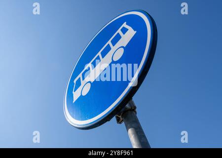 Cartello stradale olandese: Corsia degli autobus Foto Stock