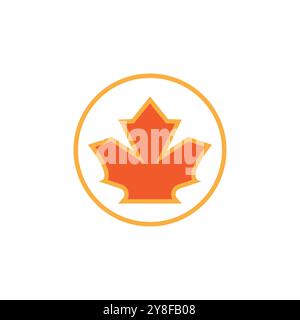 Maple Leaf illustrazione vettoriale del modello di progettazione Illustrazione Vettoriale
