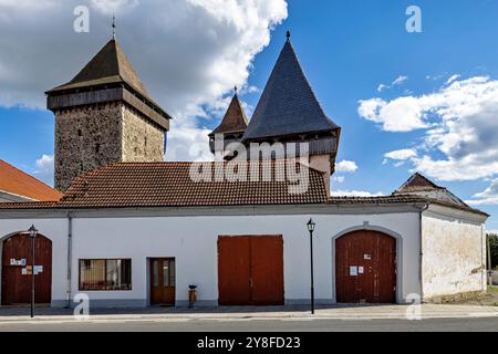 La chiesa fortificata di Homorod in Romania Foto Stock