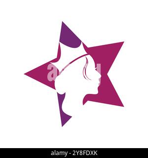 Il logo di corona Modello icona vettore illustration design Illustrazione Vettoriale