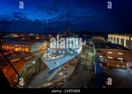 RFA Argus (A135) è la nave ricevente primaria del Regno Unito ed è gestita dalla Royal Fleet Auxiliary (RFA) Foto Stock