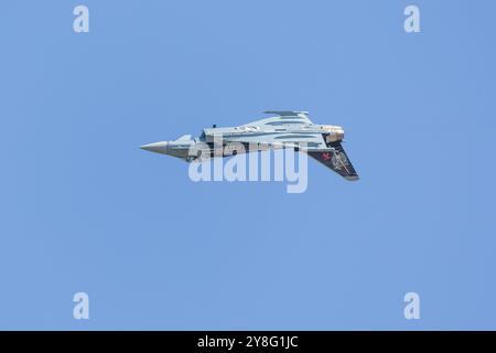 German Air Force - Eurofighter Typhoon EF2000, esibendosi al Royal International Air Tattoo 2024. Foto Stock