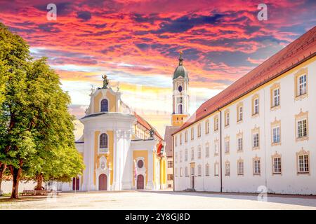 Il monastero, Ochsenhausen, Germania Foto Stock