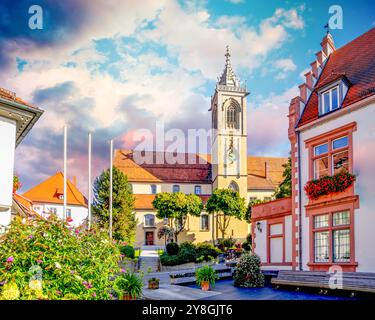 Città vecchia di Pfullendorf, Germania Foto Stock