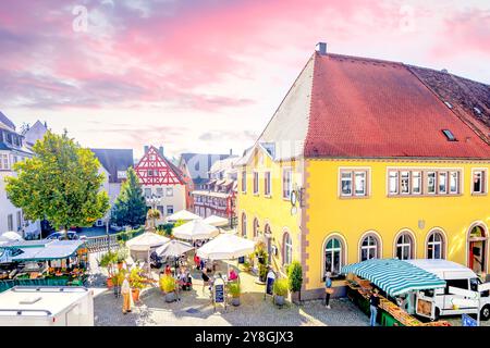 Città vecchia di Pfullendorf, Germania Foto Stock