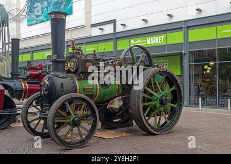 Motore di trazione Aveling & Porter "Avellana". Blackburn Heritage Weekend 2014. Foto Stock