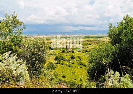 Nuraghe Orolio. Silanus, Provincia di Nuoro, Sardegna, Italia Foto Stock