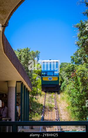 Foto verticale della funicolare Flying Dutchman, nota anche come stazione inferiore della funicolare Cape Point. Foto Stock