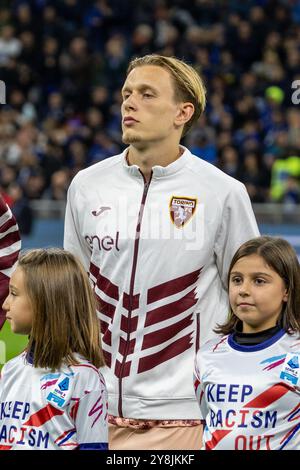 Milano, Italia - 5 ottobre 2024 - Inter vs Torino serie A - pedersen torino fc crediti: Kines Milano/Alamy Live News Foto Stock