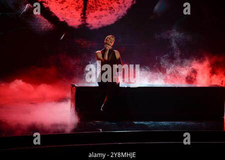 Roma, Italia. 6 ottobre 2024. Federica Pellegrini si esibisce durante la seconda puntata di 'Ballando con le stelle' edizione 2024 all'Auditorium Rai foro Italico. (Foto di Mario Cartelli/SOPA Images/Sipa USA) credito: SIPA USA/Alamy Live News Foto Stock