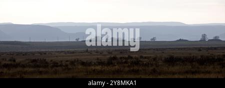 Badlands Canada Saskatchewan Big Muddy Immagine panoramica Foto Stock